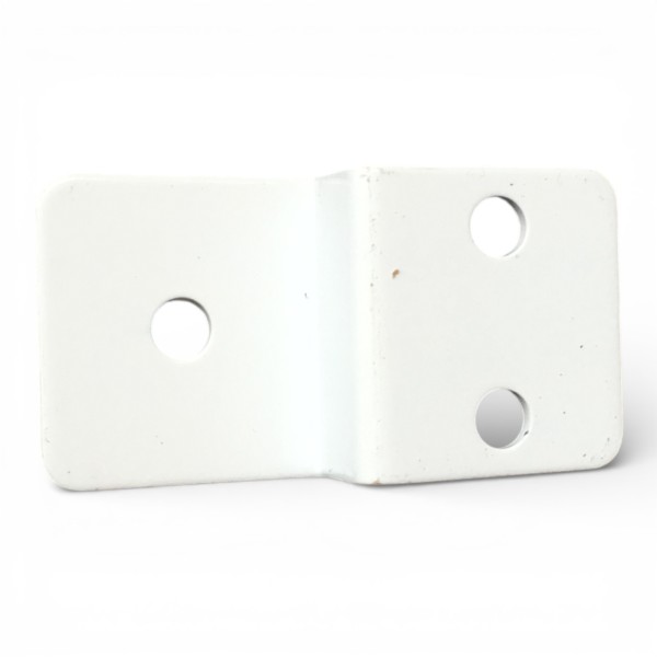 soporte capota blanco vista frontal fijacion toldo