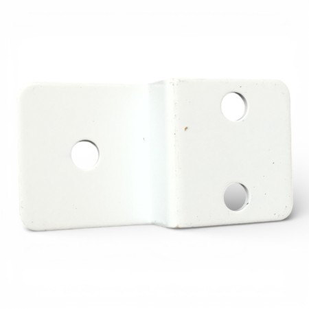 soporte capota blanco vista frontal fijacion toldo