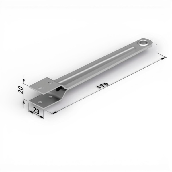 tiracordon capota vista frontal varilla metalica cuerda