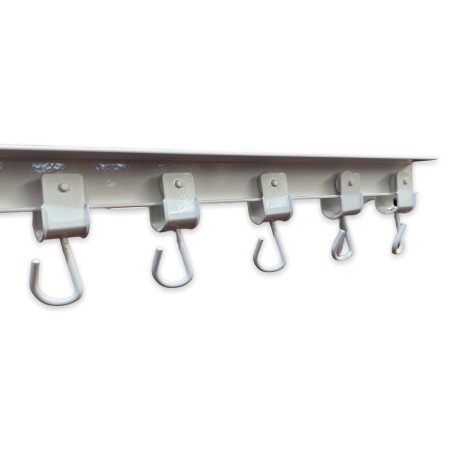 Riel aluminio cortina exterior | Carril para cortinas de porche, pérgola y terraza
