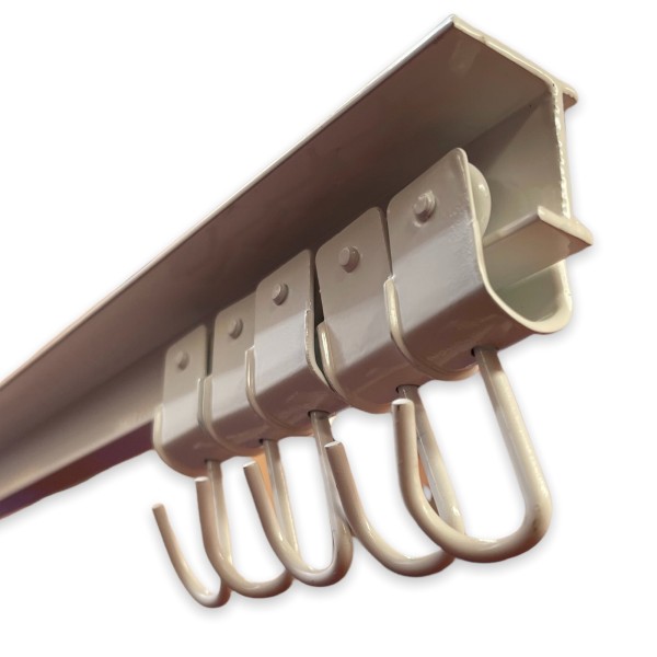 Riel aluminio cortina exterior | Carril para cortinas de porche, pérgola y terraza