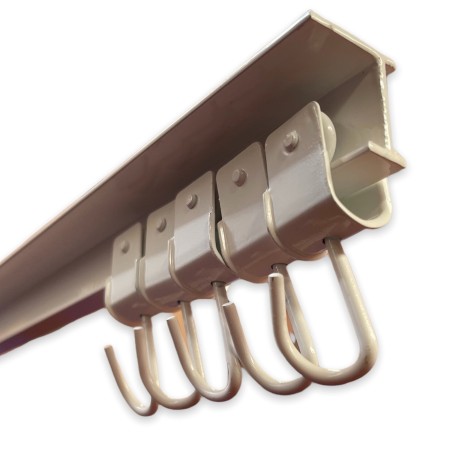 Riel aluminio cortina exterior | Carril para cortinas de porche, pérgola y terraza