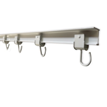 Riel aluminio cortina exterior | Carril para cortinas de porche, pérgola y terraza