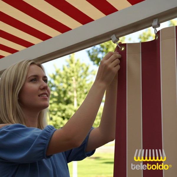 Poleas para riel de cortina | Pack 5 poleas corredizas para cortinas exteriores