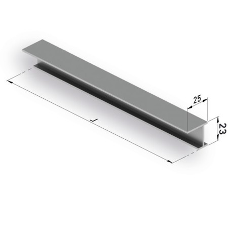 Riel de aluminio para cortina exterior | Carril para cortinas de porche, pérgola y terraza