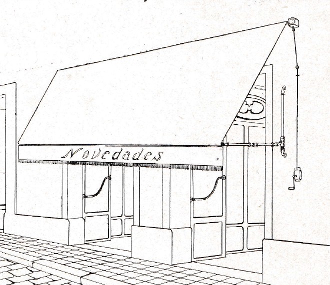 sistema cardan para toldo