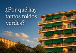 ¿Por qué hay tantos toldos verdes?